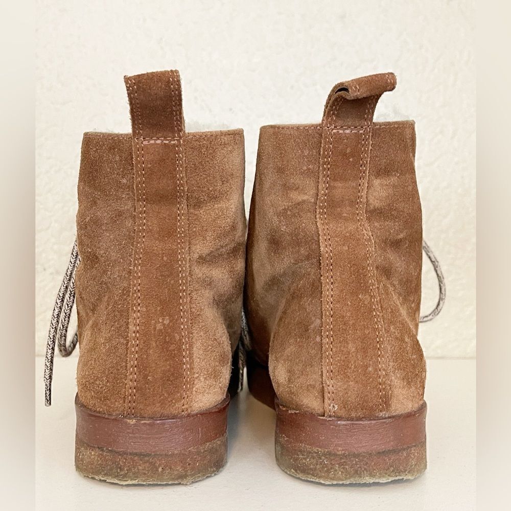 Jenni Kayne Shearling Lined Canyon Boots Suede Brown Size 36 6 - Picture 8 of 17